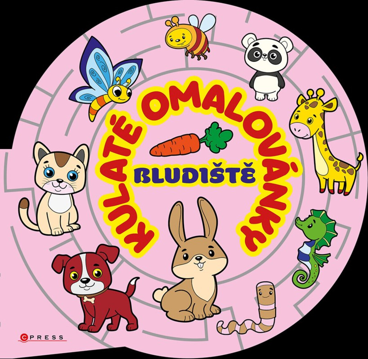 Kniha Kulaté omalovánky Bludiště