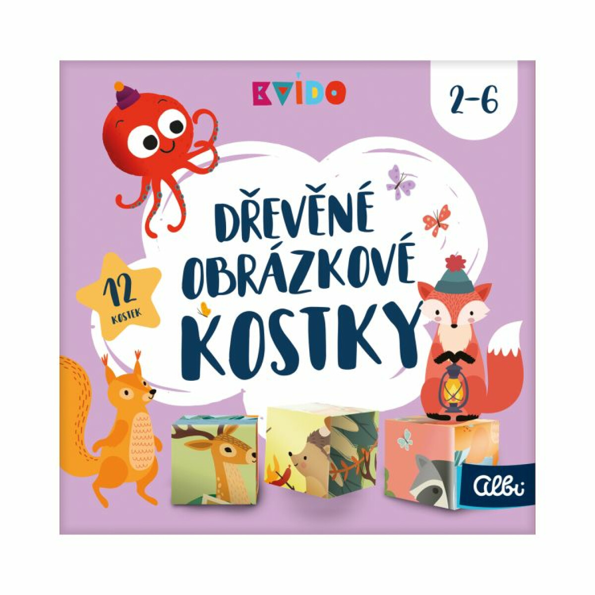 Kvído – Dřevěné obrázkové kostky