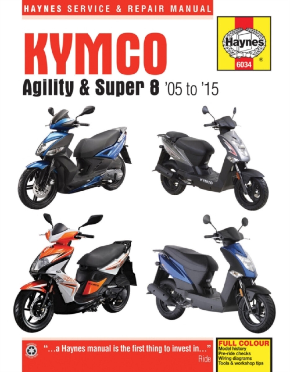 Kniha Kymco Agility a Super 8 Scooters (05 - 15)