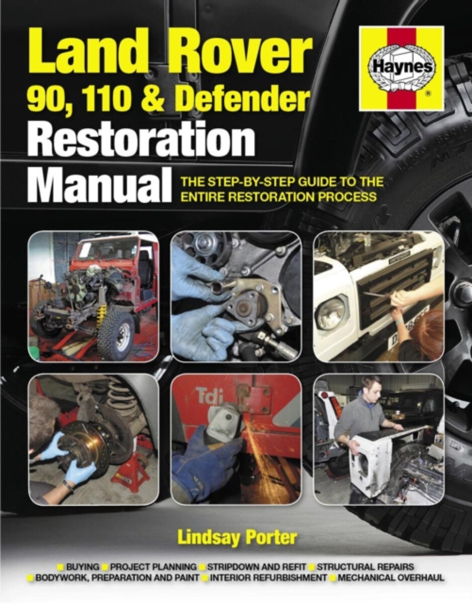Kniha Land Rover 90, 110 a Defender Restoration Manual