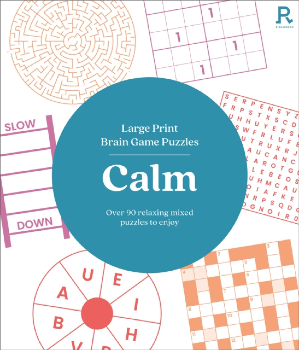 Kniha Large Print Brain Game Puzzles - Calm (Puzzle Book for Adults)