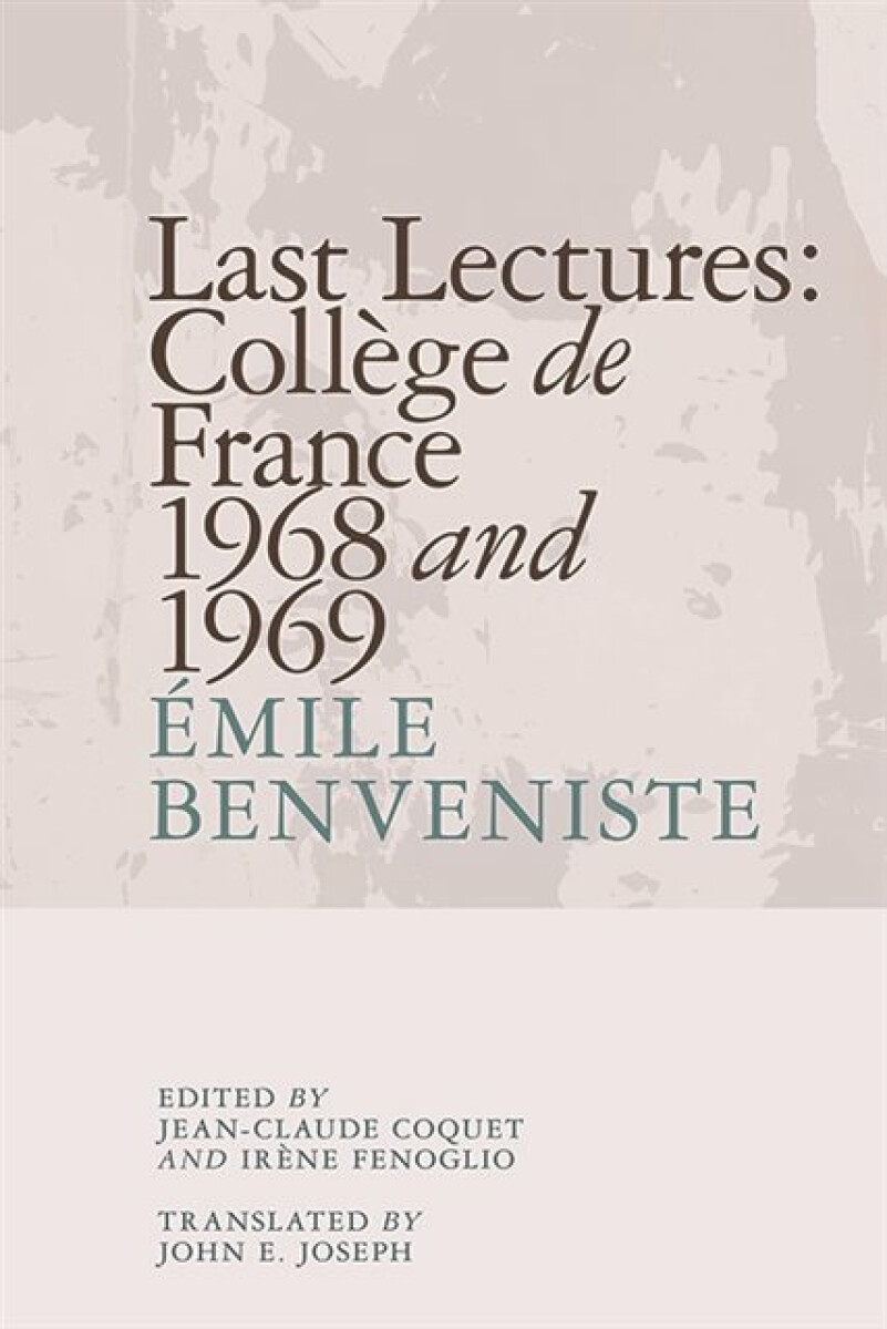 Kniha Last Lectures: College De France, 1968 and 1969