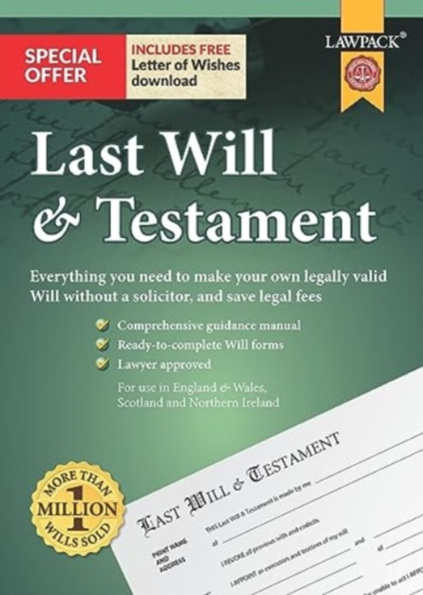 Last Will & Testament Kit - Lawpack
