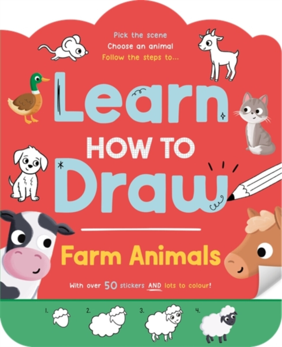 Kniha Learn How to Draw: Farm Animals