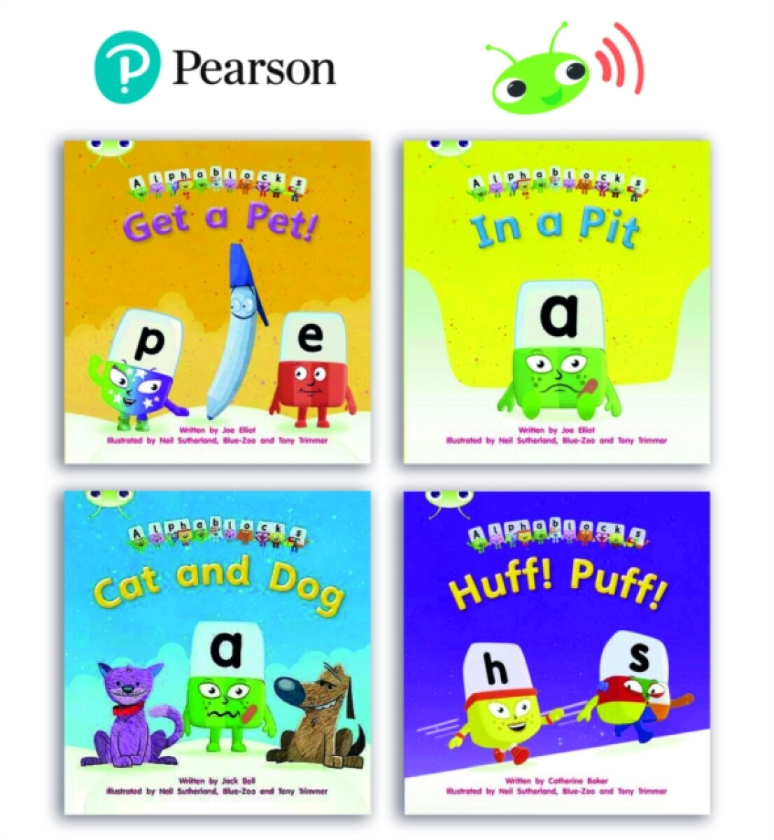 Kniha Learn to Read at Home with Bug Club Phonics Alphablocks: Phase 2 - Reception Term 1 (4 fiction books) Pack B