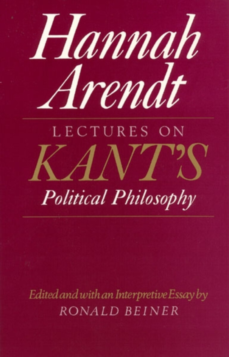 Kniha Lectures on Kant's Political Philosophy