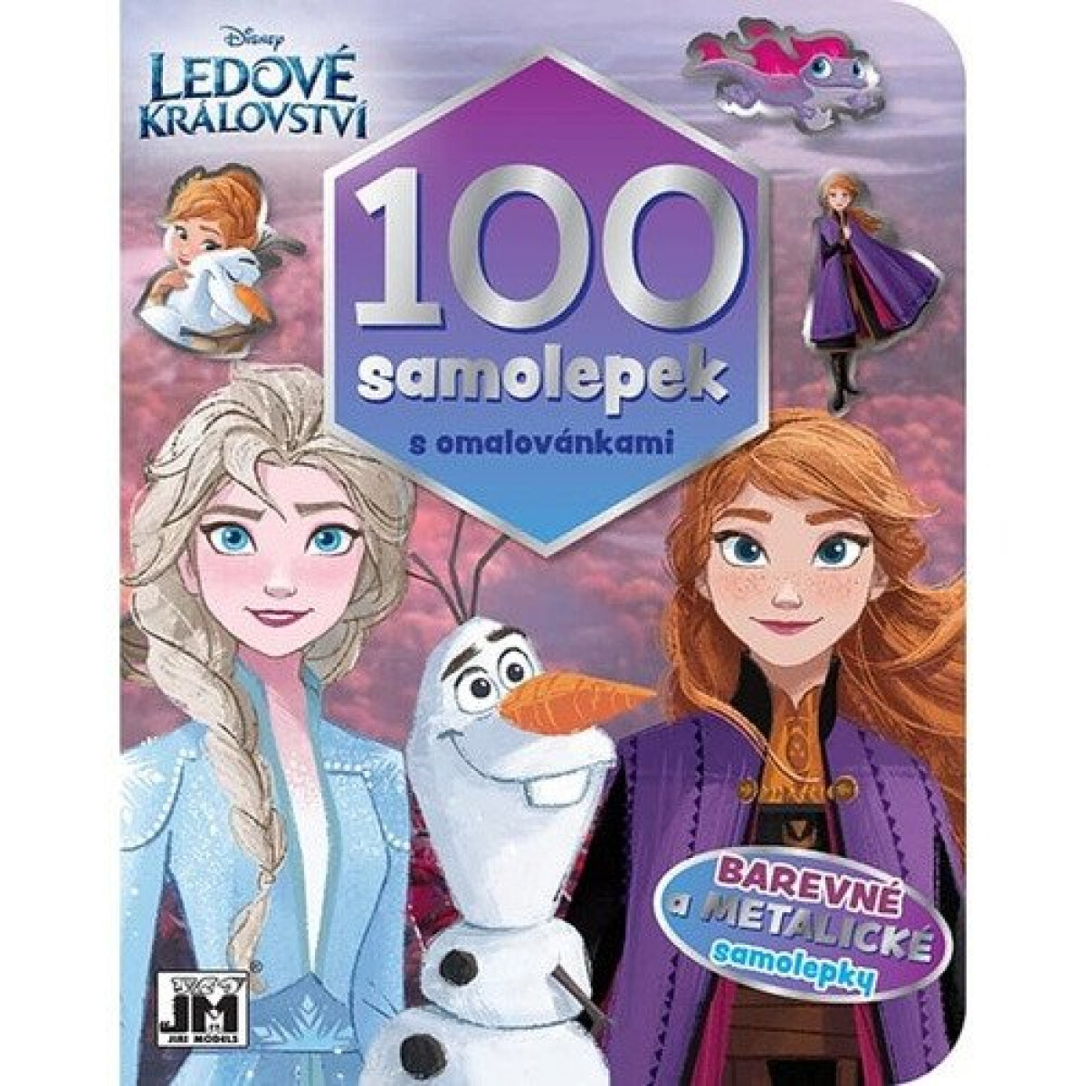 Kniha 100 samolepek s omalovánkami