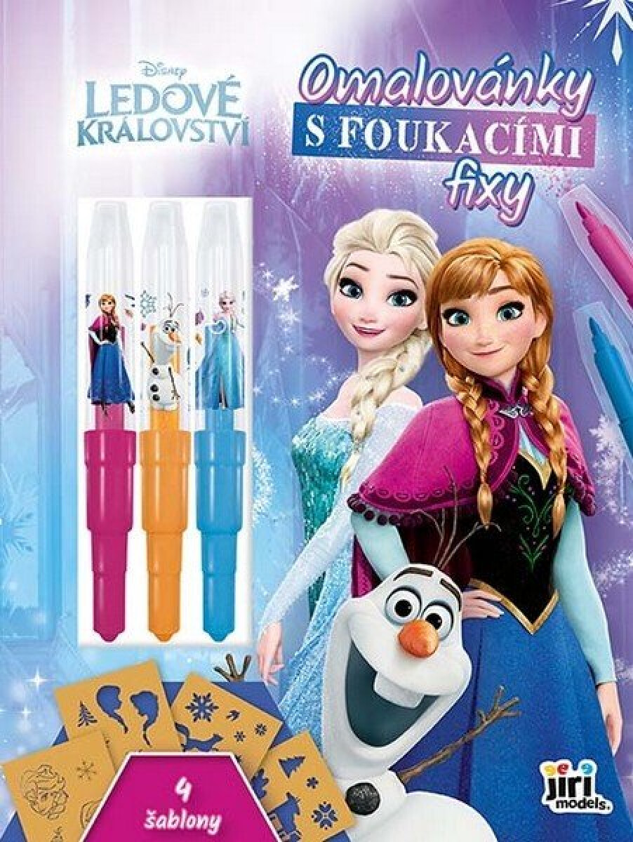 Kniha Omalovánky s foukacími fixy Ledové království