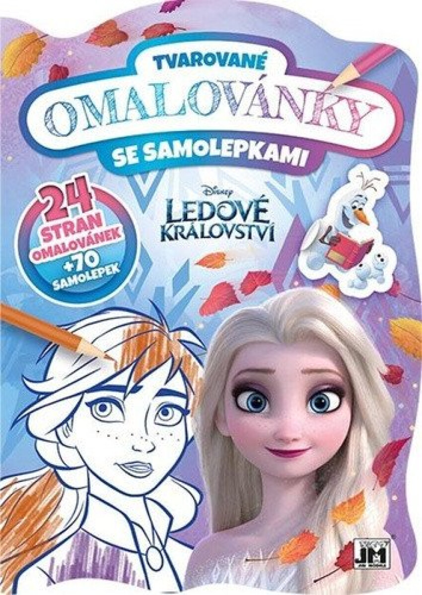 Kniha Tvarované omalovánky se samolepkami