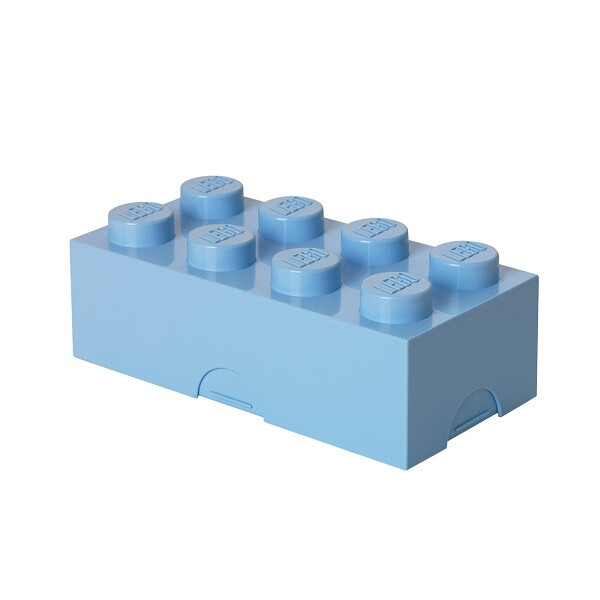 LEGO box na svačinu 100 x 200 x 75 mm - světle modrá (obrázek 4)