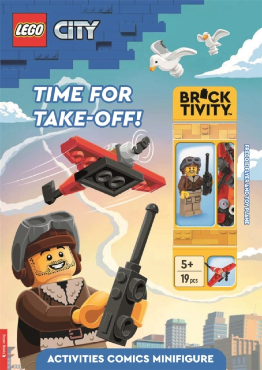 LEGOÂ® City: Time for Take-Off! Activity Book (with Freddie Flyer minifigure and toy plane mini-build) - Buster Books, LEGOÂ®