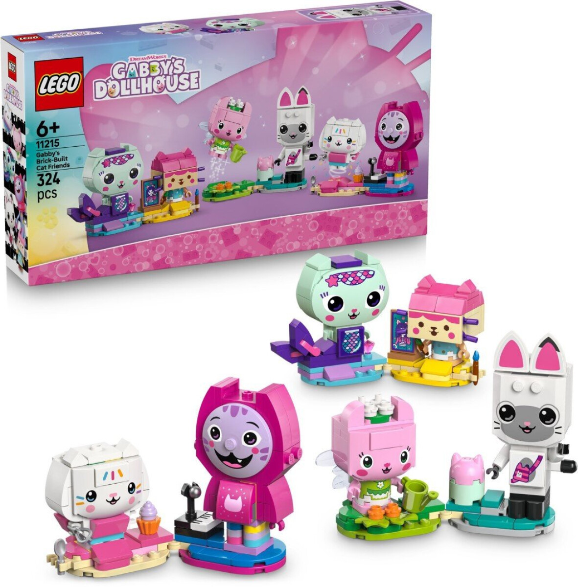 Kniha LEGO® Gábinin kouzelný domek 11215 Gábi a kočičí kamarádi z kostek