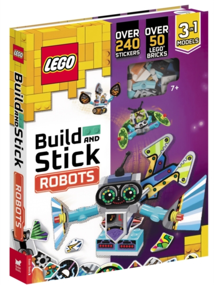 Kniha LEGO® Books: Build and Stick: Robots
