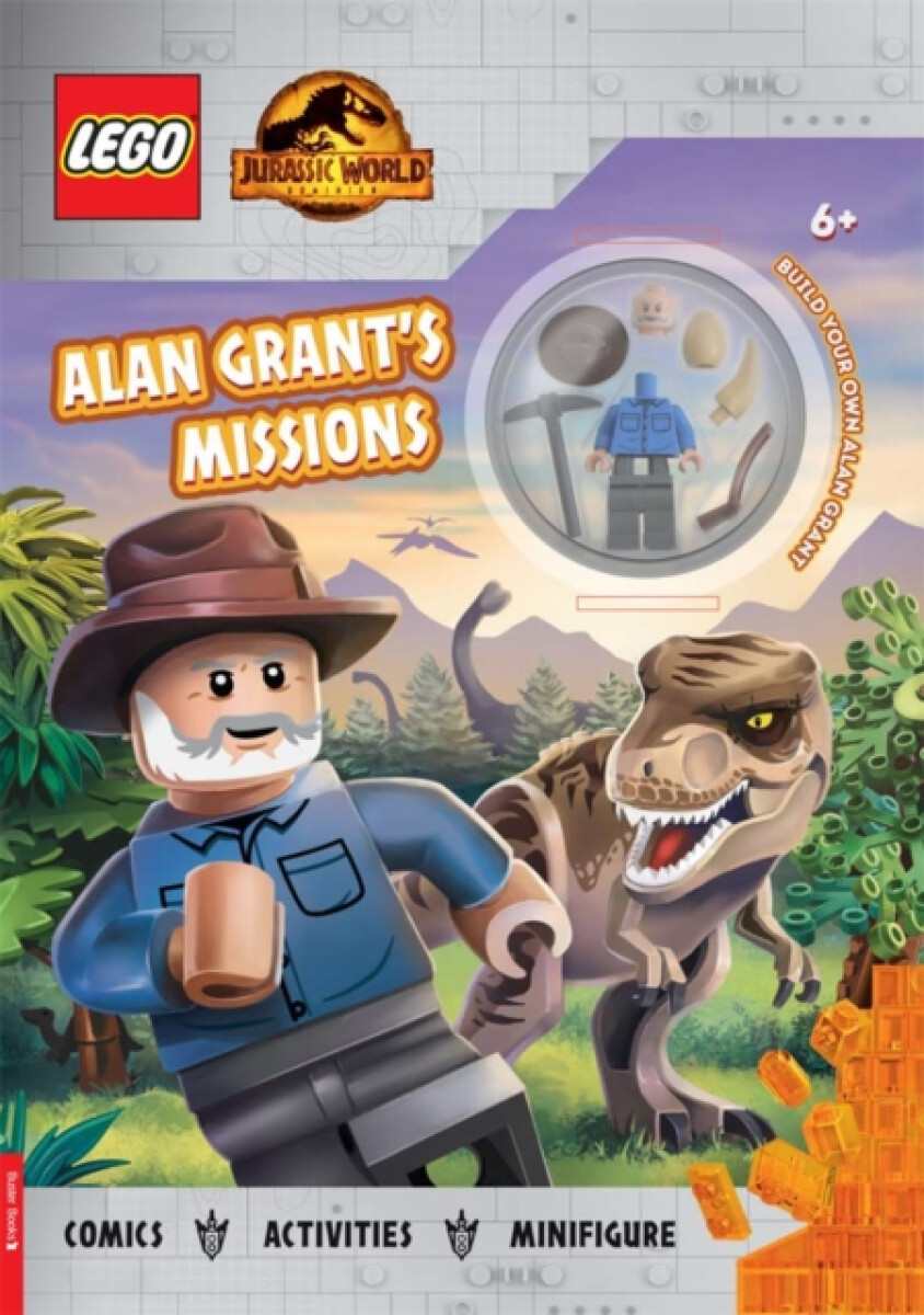 Kniha LEGO® Jurassic World™: Alan Grant’s Missions: Activity Book with Alan Grant minifigure