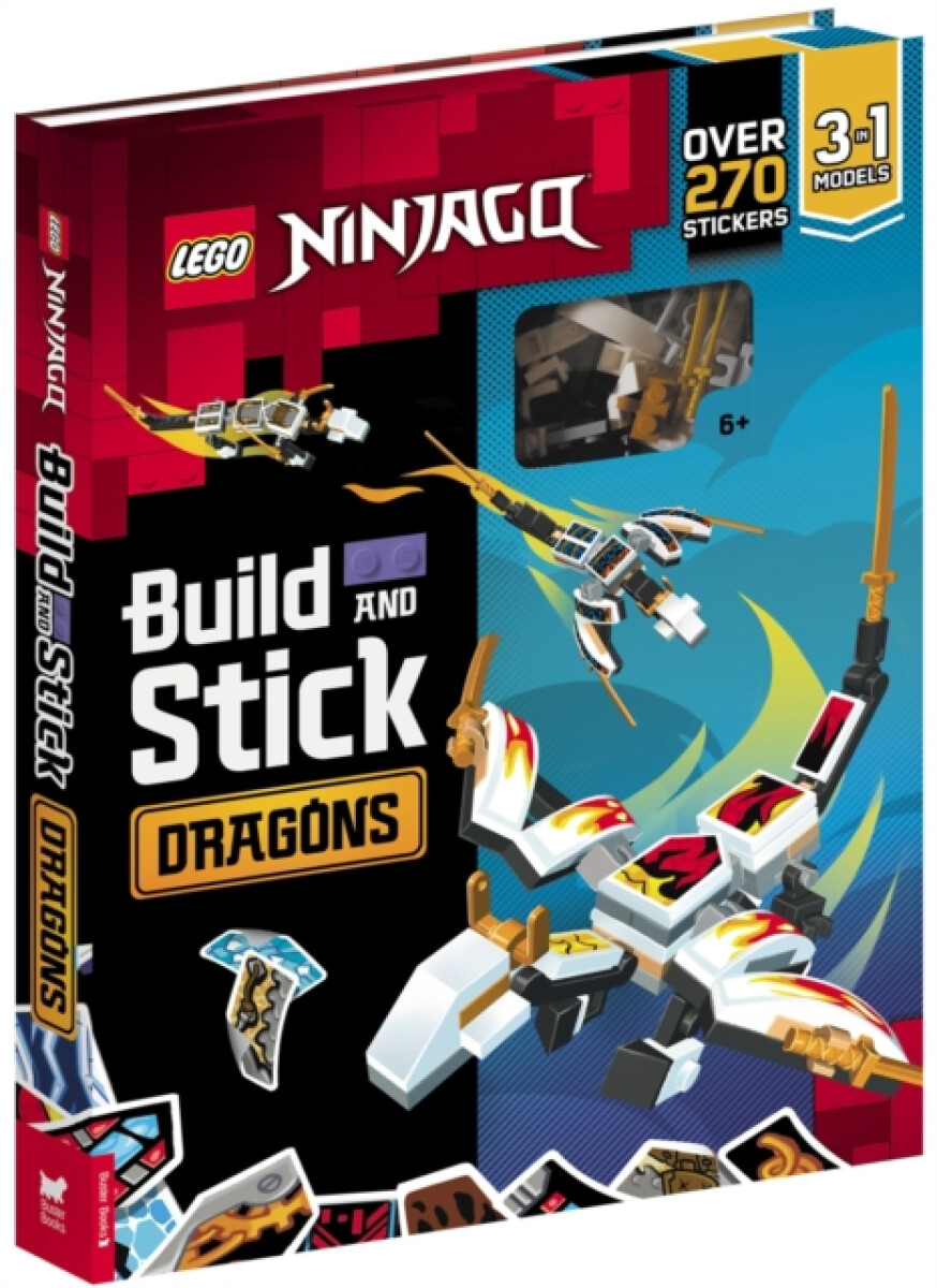 Kniha LEGO® NINJAGO® Build and Stick: Dragons
