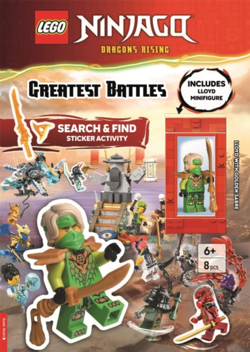 Kniha LEGOÂ® NINJAGOÂ®: Greatest Battles Search & Find Sticker Activity Book (with Lloyd minifigure and Golden Sabre)