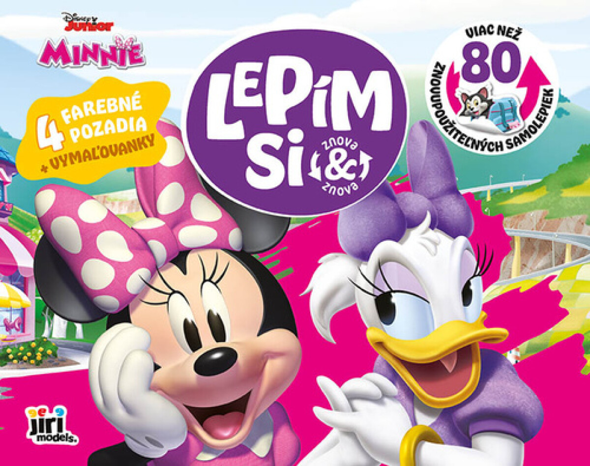 lepím si znova minnie – opakovaně použitelné samolepky a omalovánky