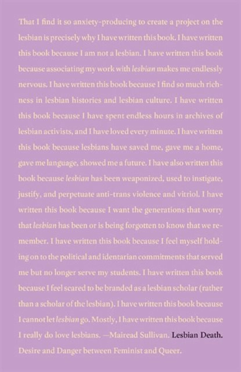Kniha Lesbian Death