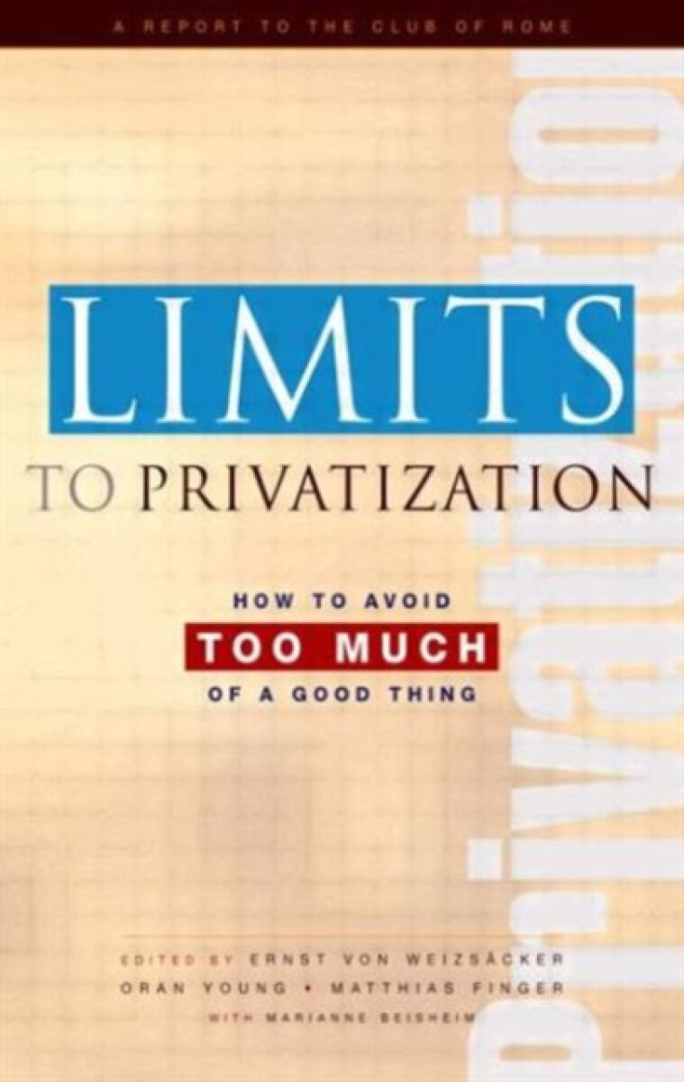Kniha Limits to Privatization