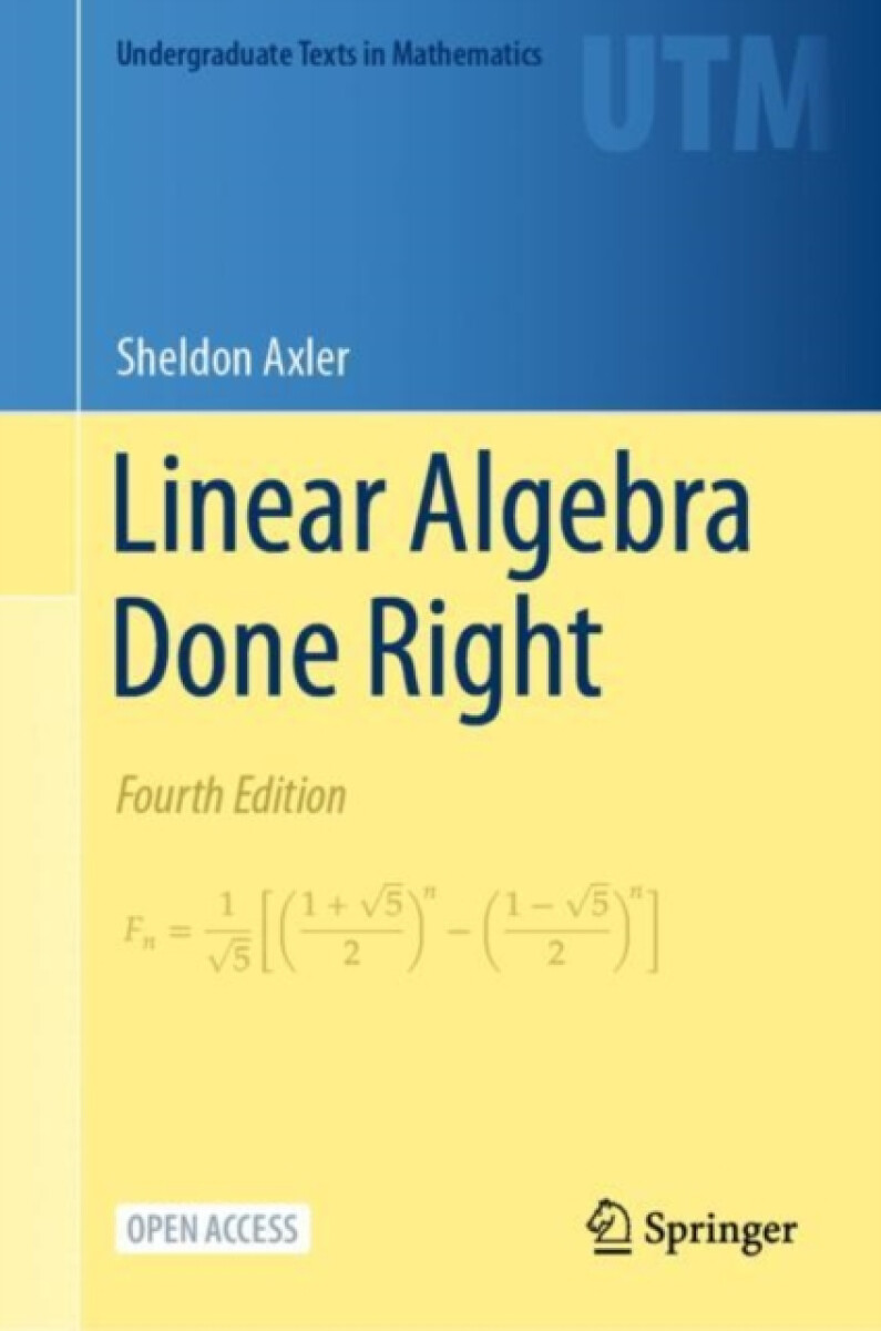 Kniha Linear Algebra Done Right
