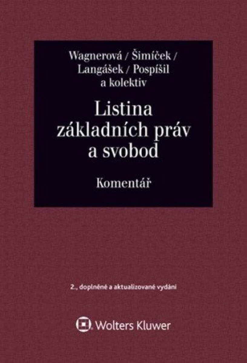 Kniha Listina základních práv a svobod