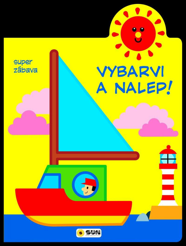 Kniha Vybarvi a nalep - Loďka