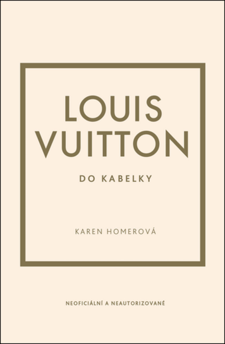 Kniha Louis Vuitton do kabelky