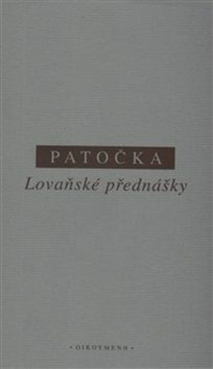 Kniha Lovaňské přednášky