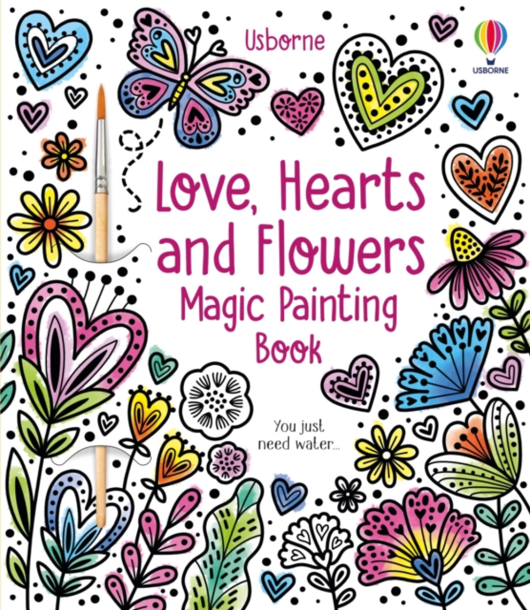 Kniha Love, Hearts and Flowers Magic Painting Book