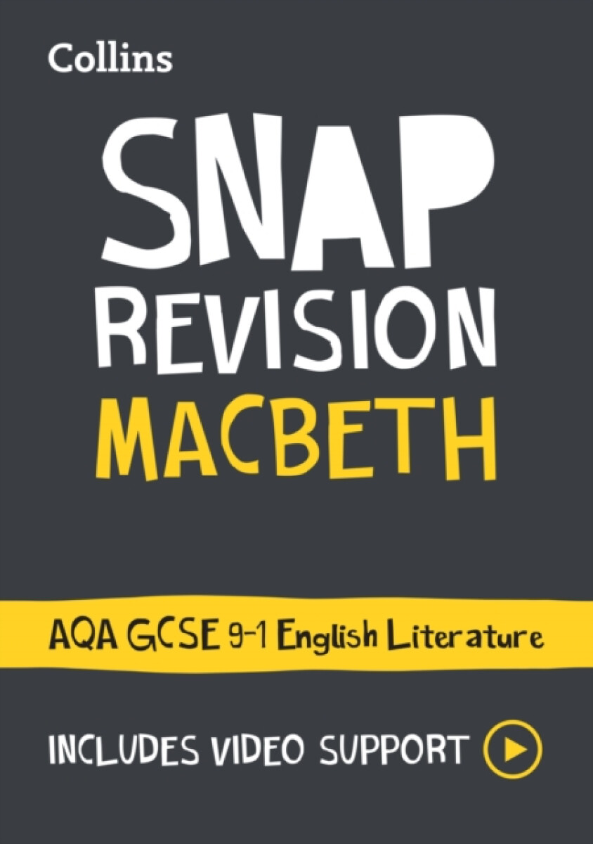 Kniha Macbeth: AQA GCSE 9-1 English Literature Text Guide: Ideal for home learning, 2023 and 2024 exams (Collins GCSE Grade 9-1 SNAP Revision)