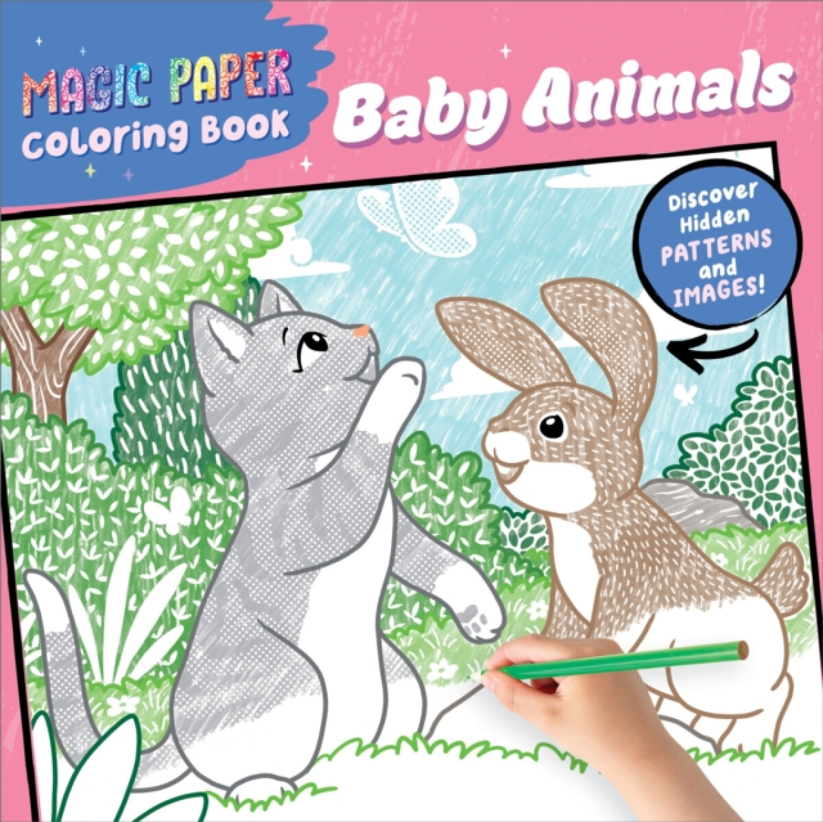 Kniha Magic Paper Coloring Book: Baby Animals