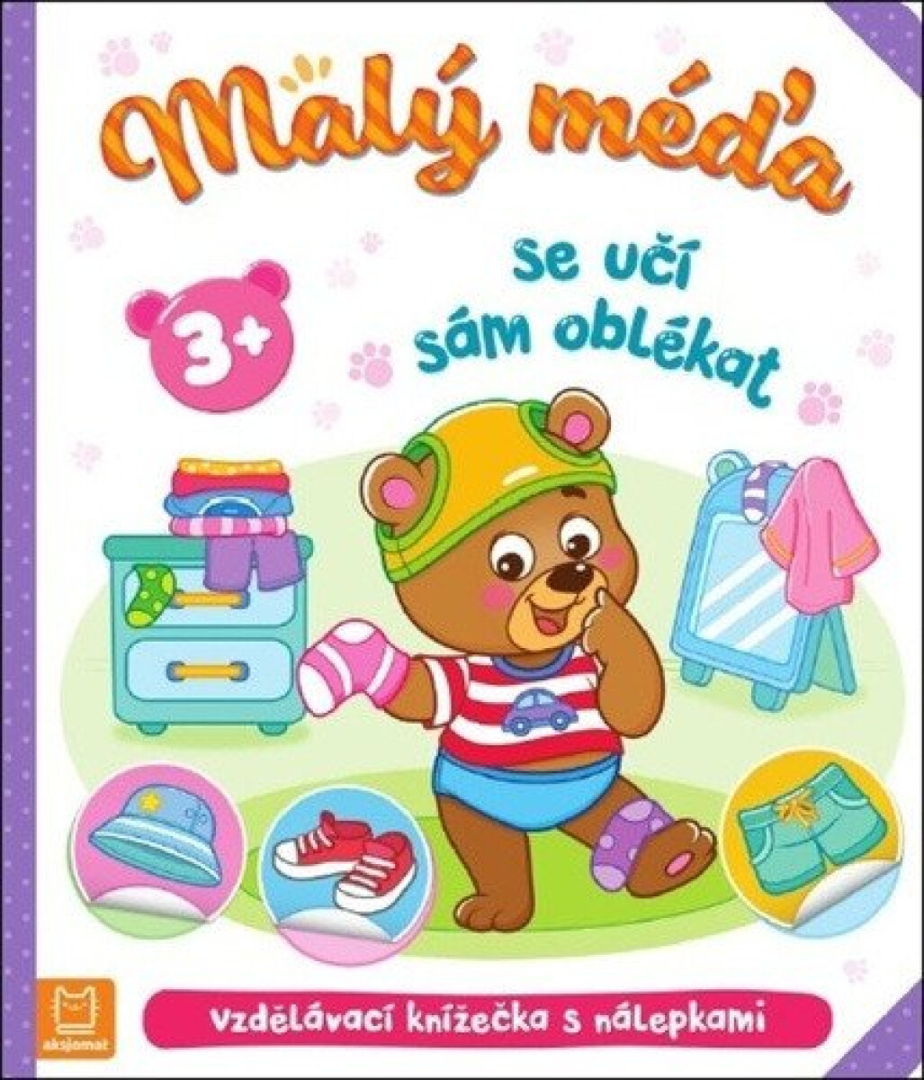 Kniha Malý méďa se učí sám oblékat