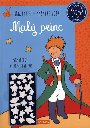 MALÝ PRINC – Kniha aktivit, modré svítící samolepky