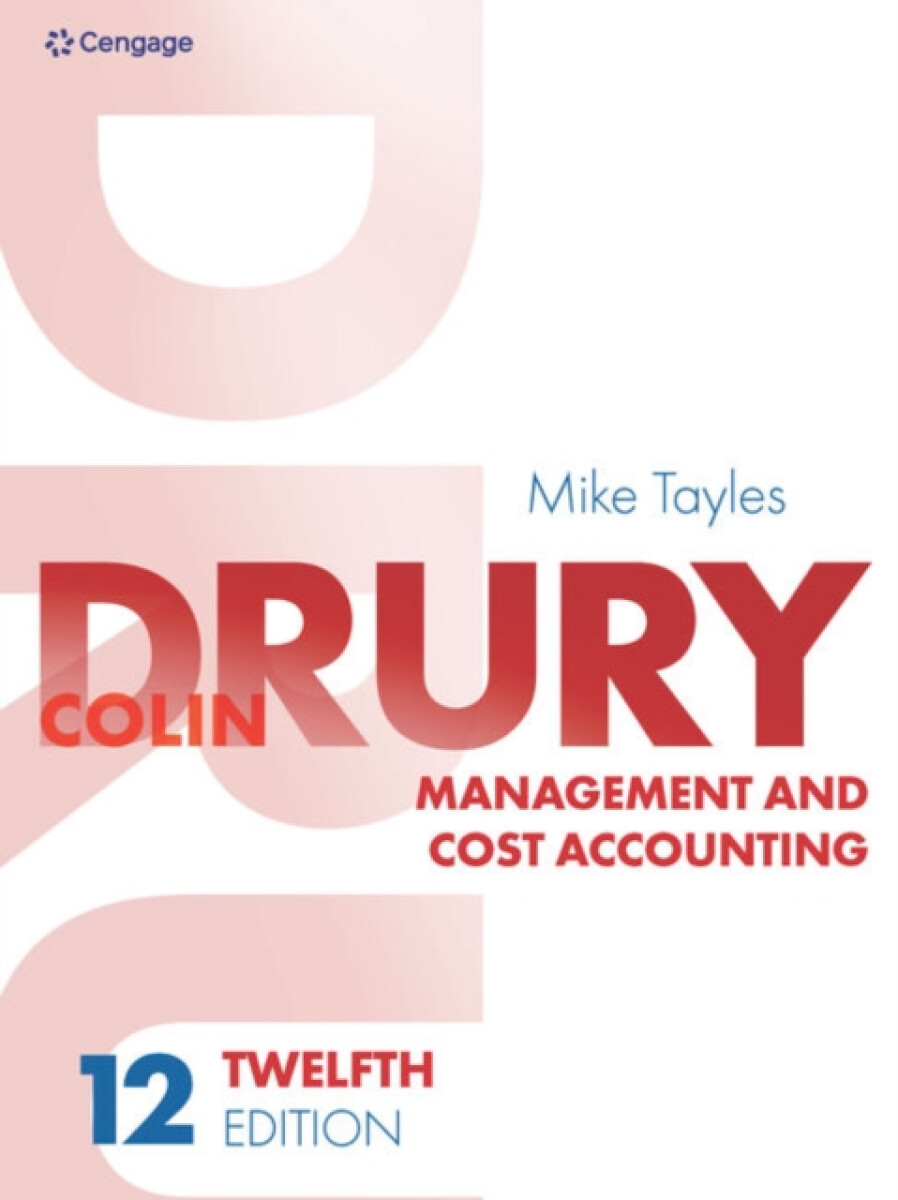 Kniha Management and Cost Accounting