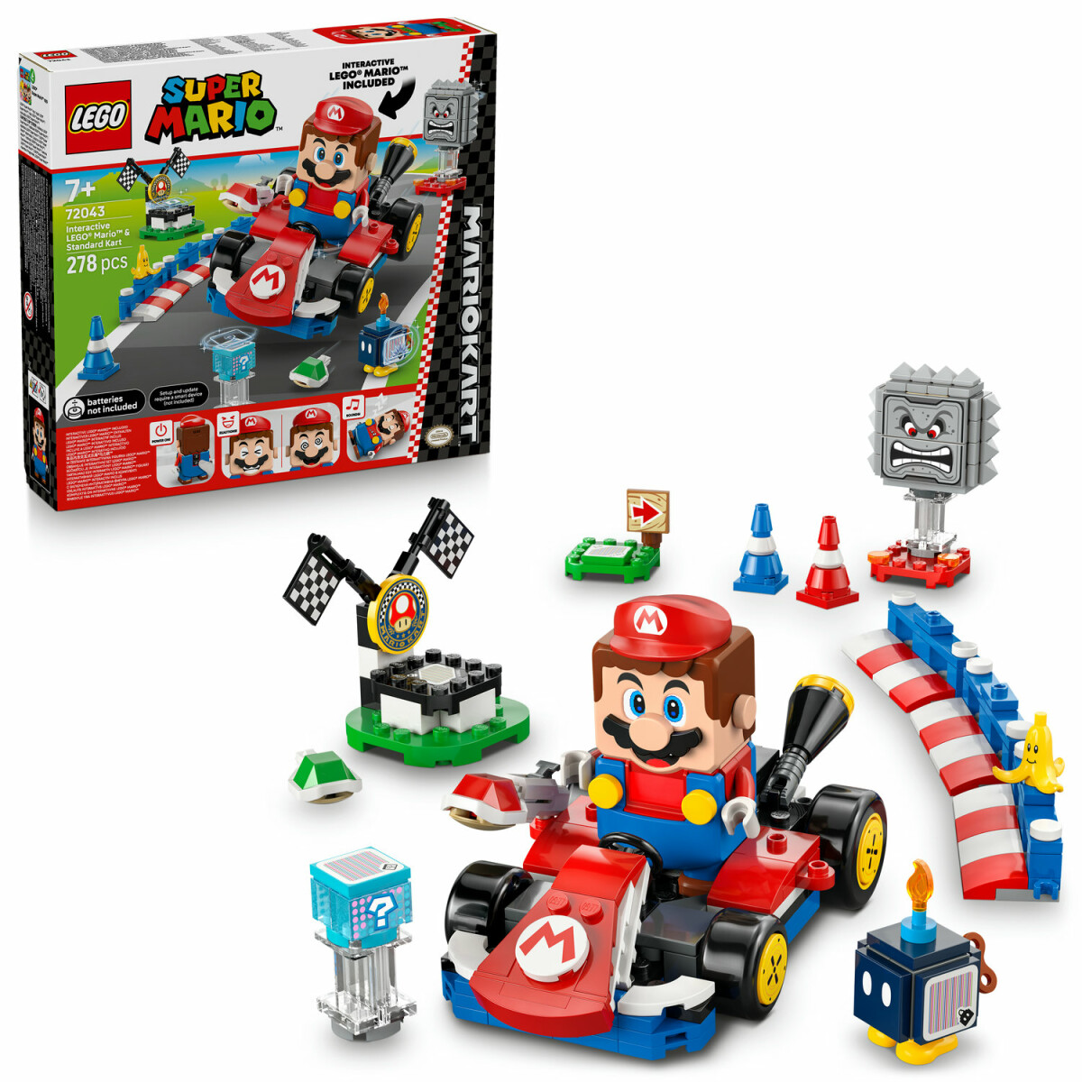 Mario Kart™ – Interaktivní LEGO® Mario™ a Standard Kart - LEGO SUPER MARIO (72043) (obrázek 3)