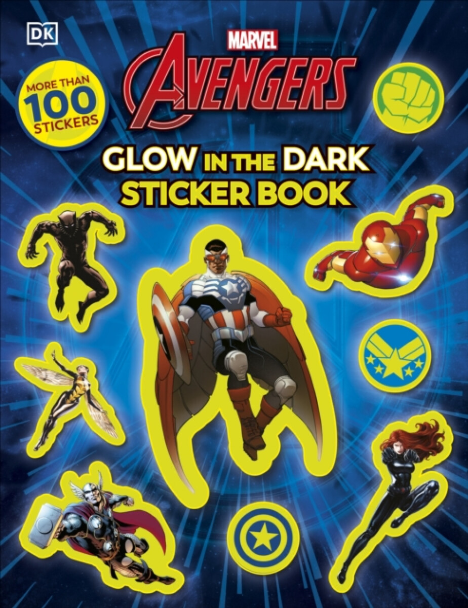 Kniha Marvel Avengers Glow in the Dark Sticker Book