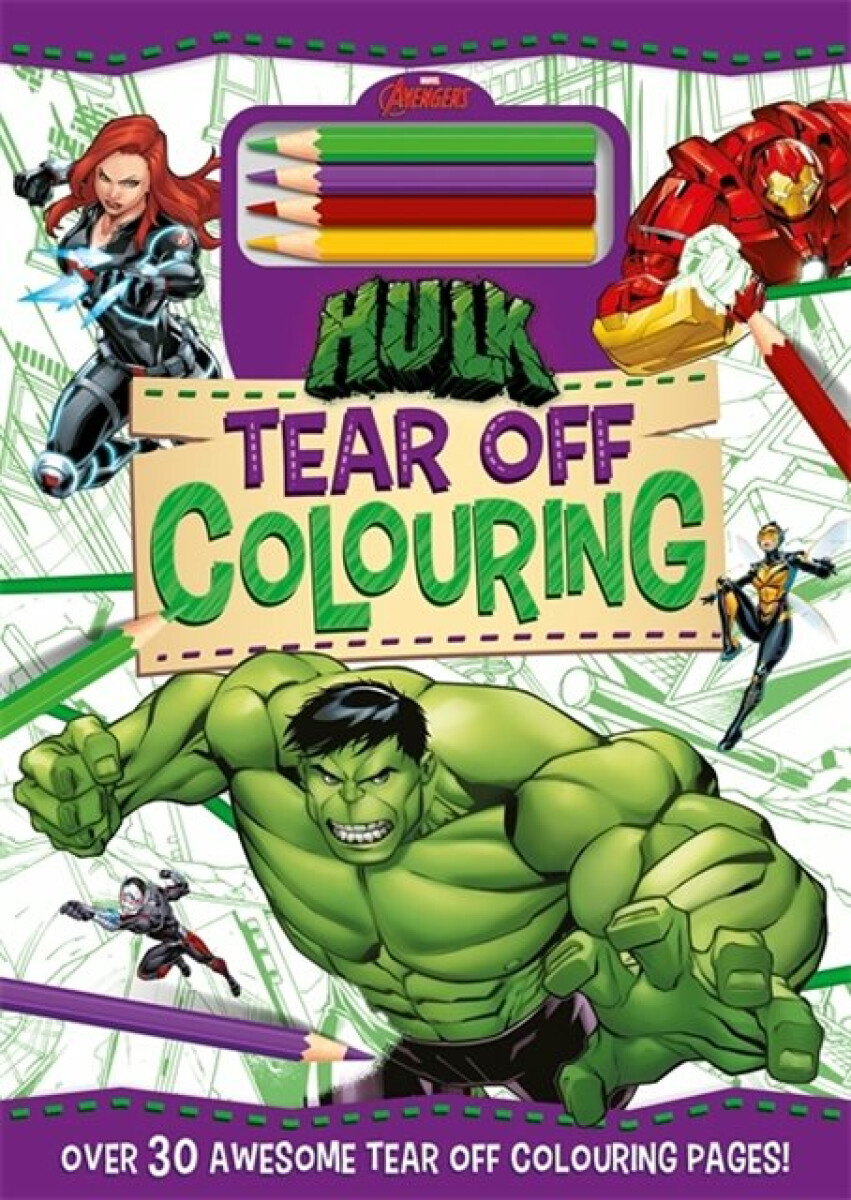 Kniha Marvel Avengers Hulk: Tear Off Colouring