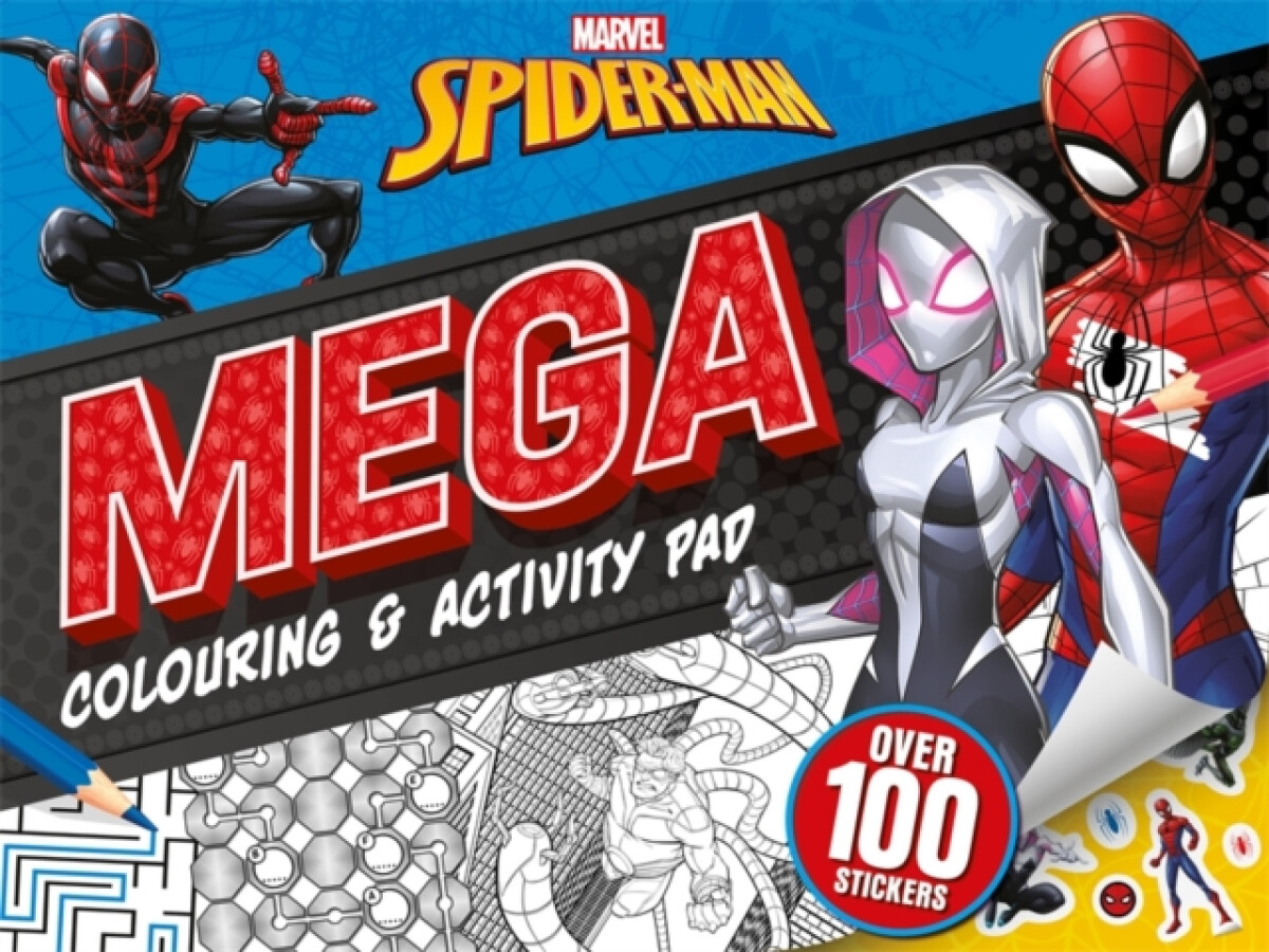 Kniha Marvel Spider-Man: Mega Colouring a Activity Pad