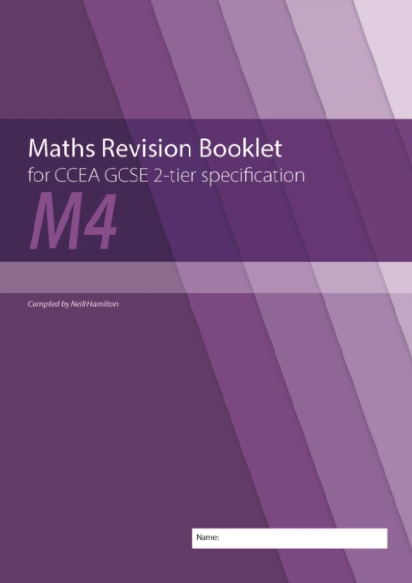 Kniha Maths Revision Booklet M4 for CCEA GCSE 2-tier Specification