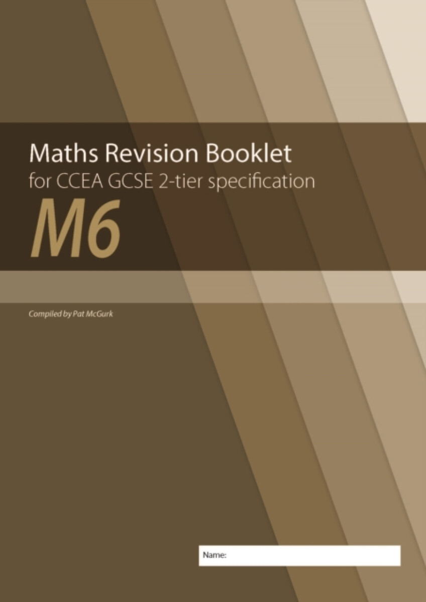 Kniha Maths Revision Booklet M6 for CCEA GCSE 2-tier Specification