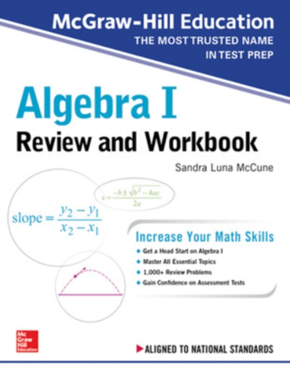 Kniha McGraw-Hill Education Algebra I Review and Workbook