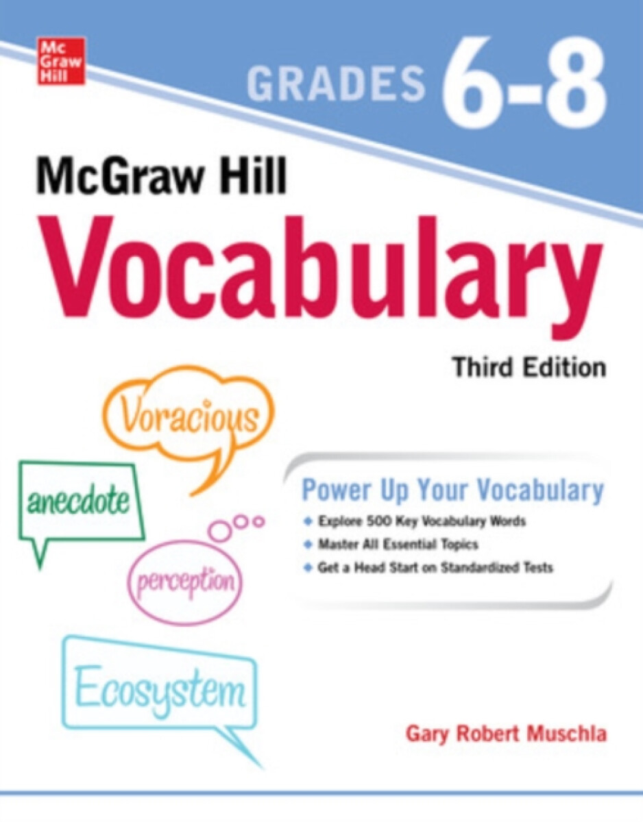 Kniha McGraw Hill Vocabulary Grades 6-8, Third Edition