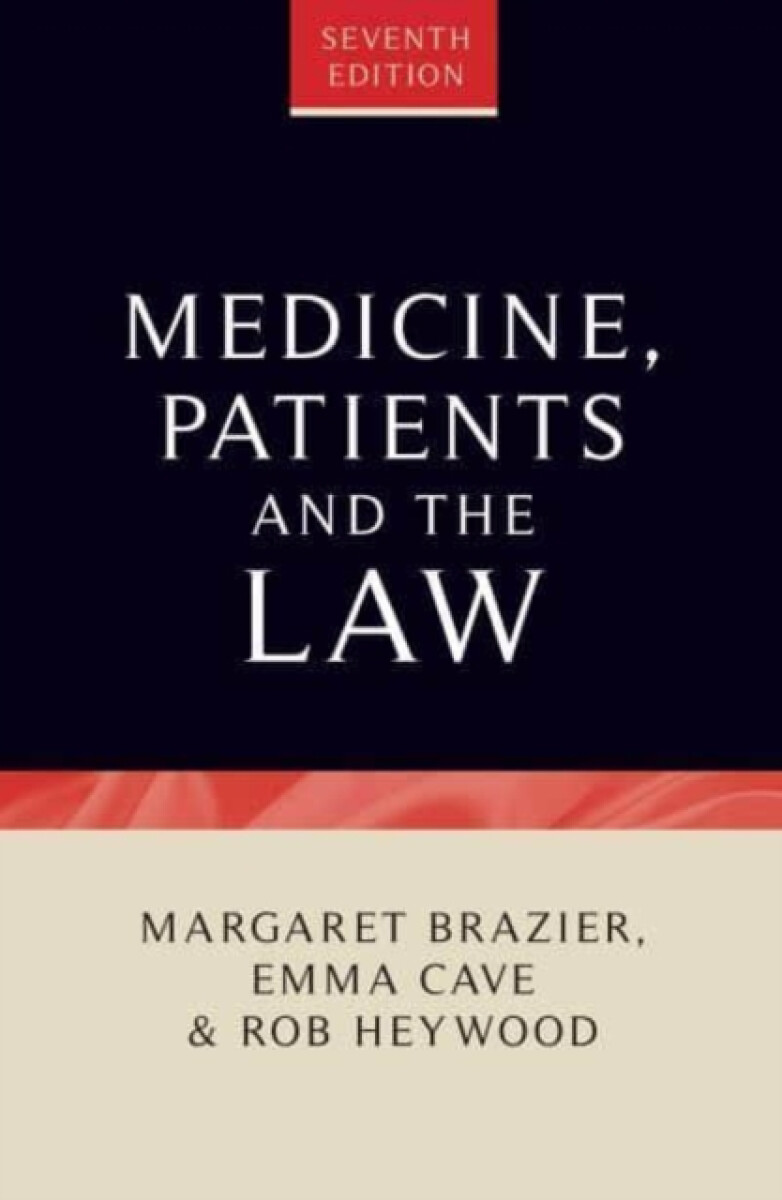 Kniha Medicine, Patients and the Law