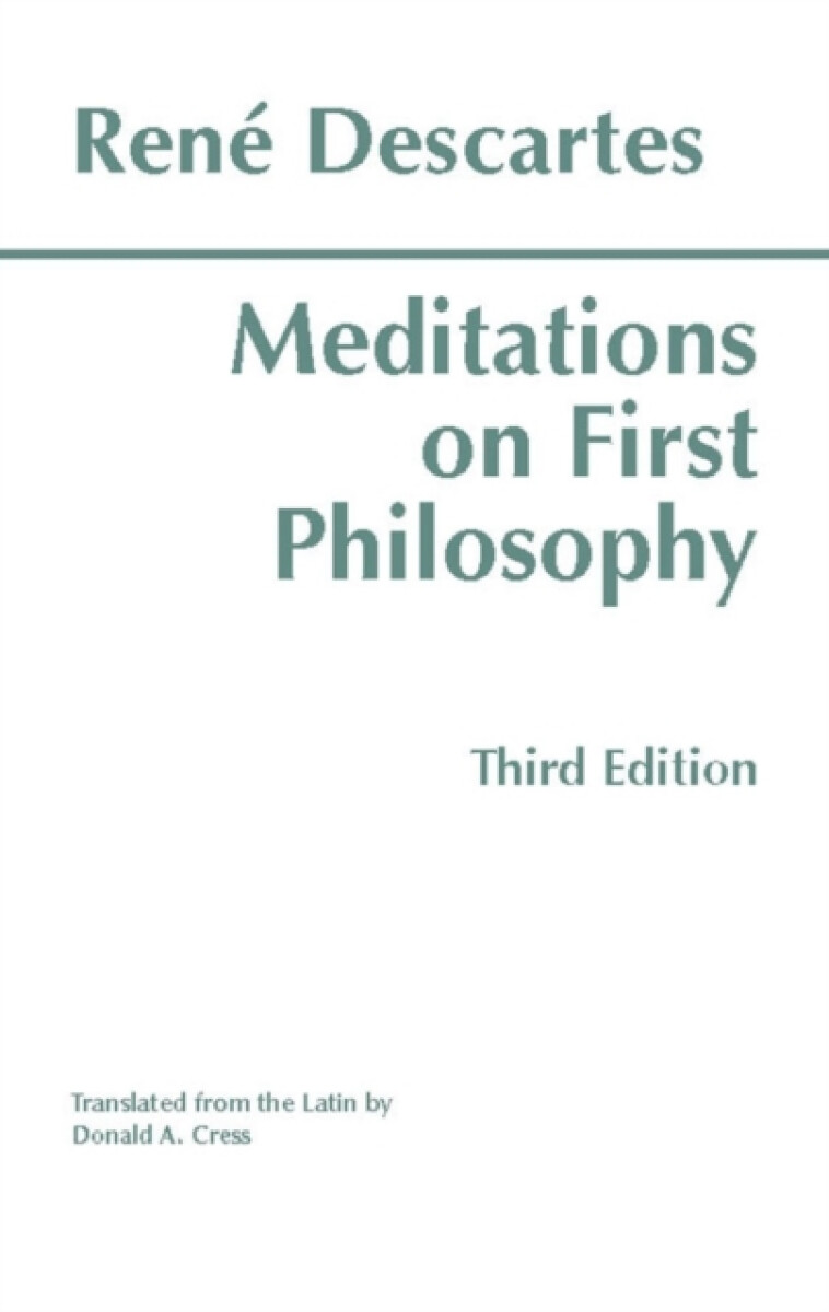 Kniha Meditations on First Philosophy
