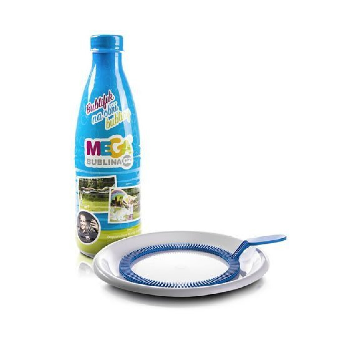 Levně Mega bublifuk - Megabublina 1l + velký kroužek