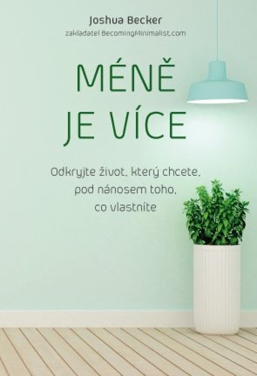Kniha Méně je více - Odkryjte život, který chcete, pod nánosem toho, co vlastníte
