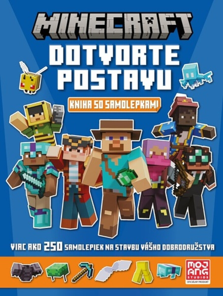 Minecraft - Dotvorte postavu - Kniha so samolepkami koupíte na Knihydobrovsky.cz