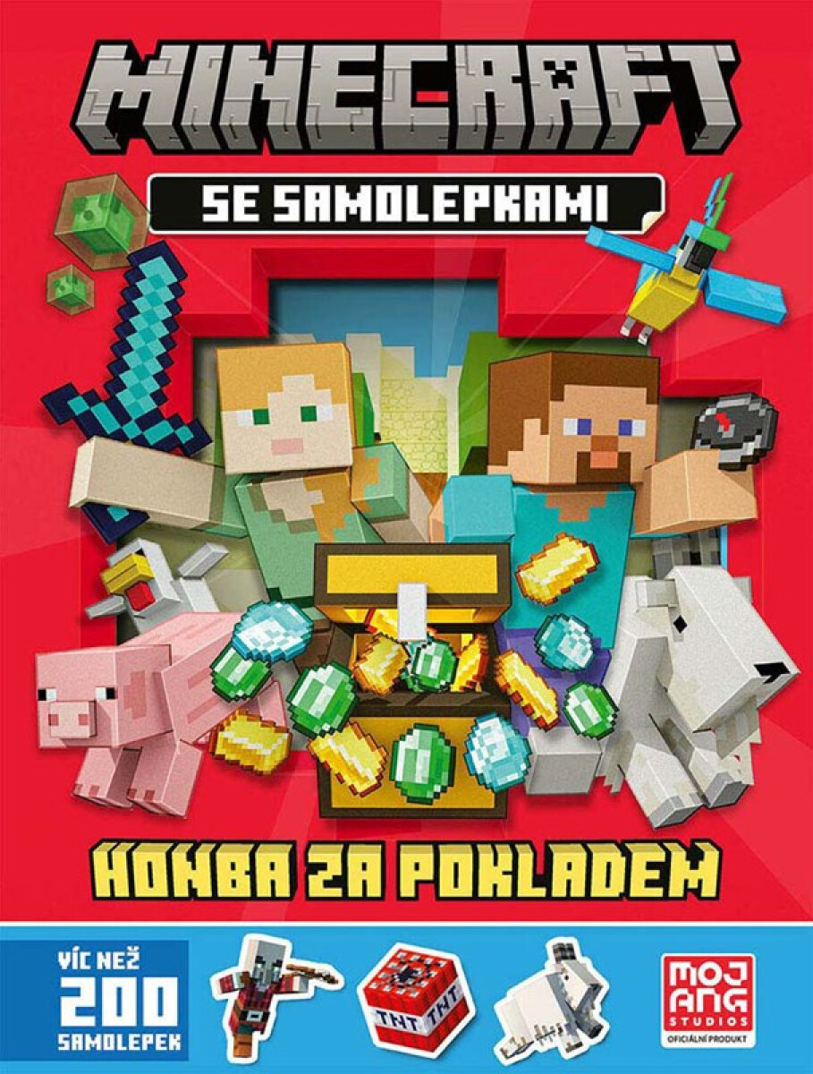 Kniha Minecraft - Honba za pokladem se samolepkami