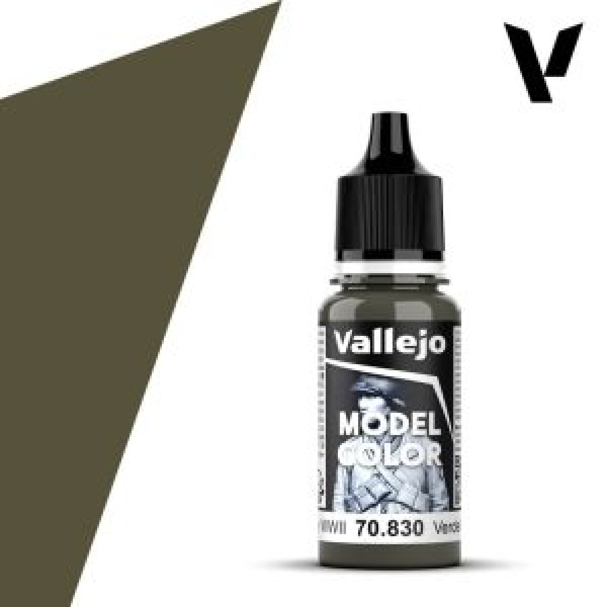 Modelářská barva Vallejo 18ml – 830 Ger. Fieldgrey WWII