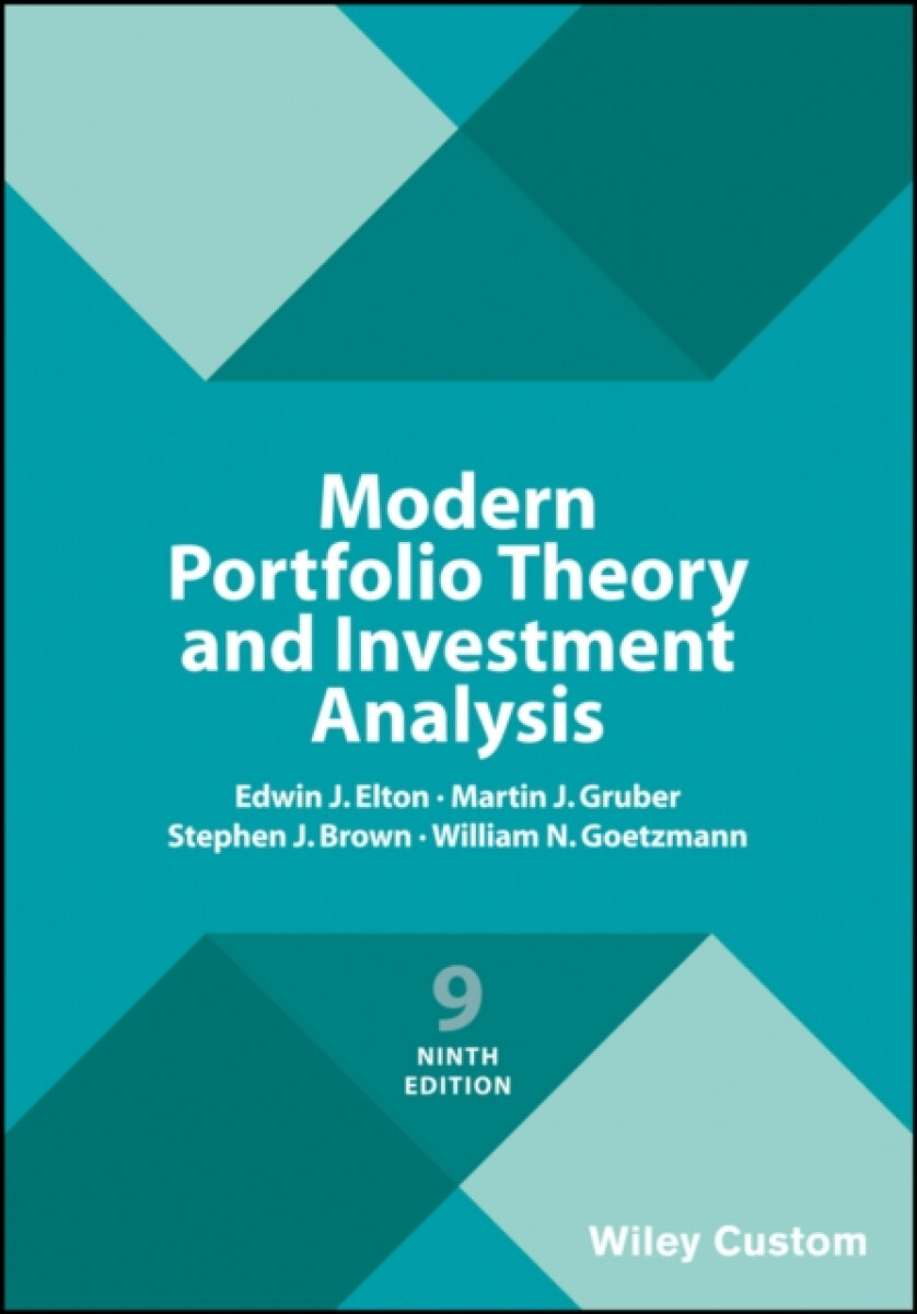 Kniha Modern Portfolio Theory and Investment Analysis